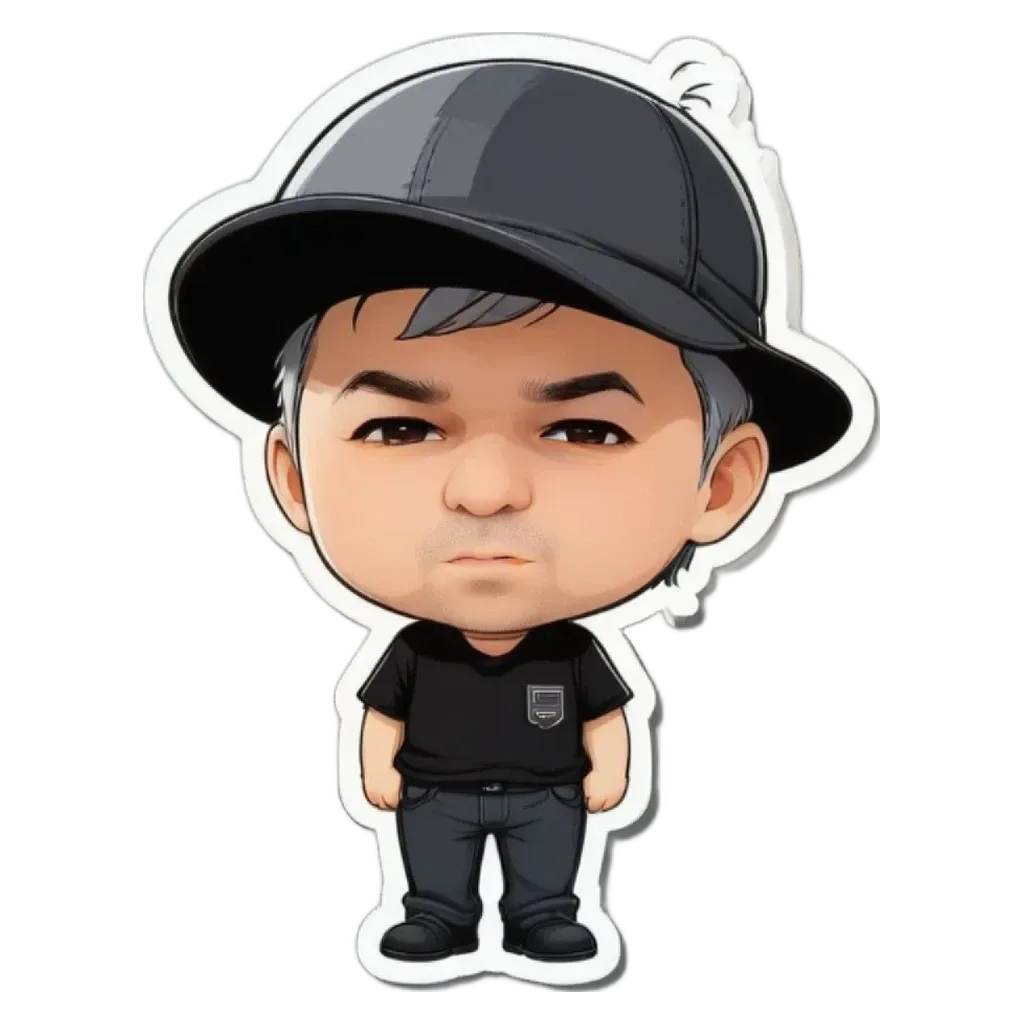 A boy is wearing a hat and standing with his hands on his hips.
