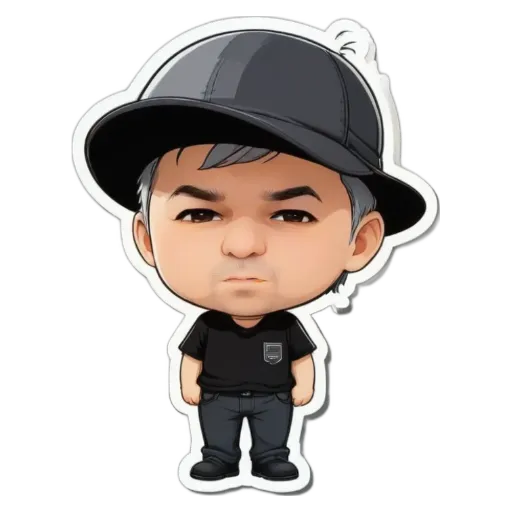 A boy is wearing a hat and standing with his hands on his hips.