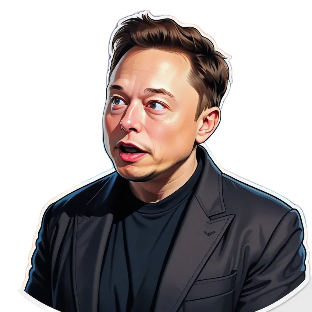 A digital drawing of a man with a black shirt and a black jacket.
