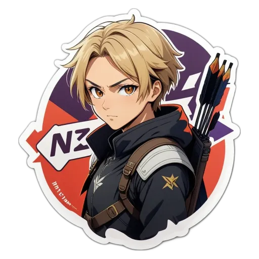 Nz is written on the white background behind the boy.