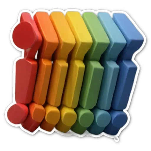 A black and white picture of a colorful object.