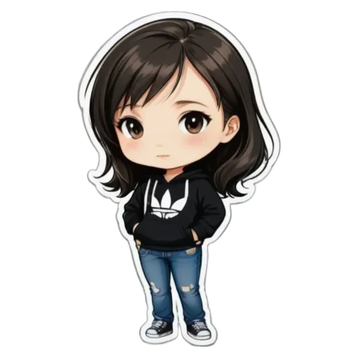 A girl wearing a hoodie with her hands in her pockets.