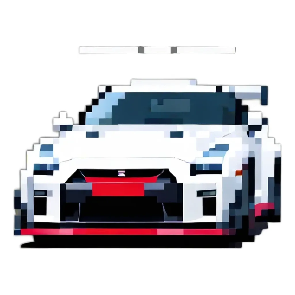A sticker of a car that says NTS on it.