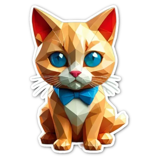 A cat in a bow tie is sitting on a black background.