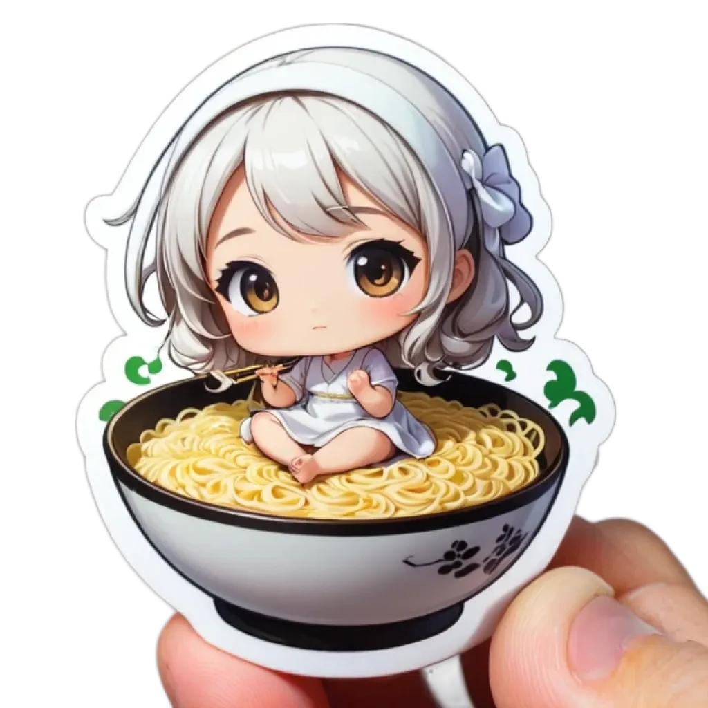 A hand holding a chopstick with food in a bowl next to a girl.