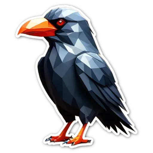 A bird with red eyes is standing on a black background.