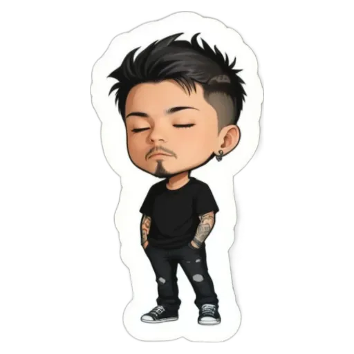 A boy is sleeping on a pillow with a picture of him on it.