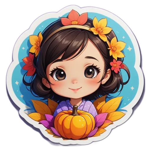 A girl with a pumpkin on her head is wearing a crown.