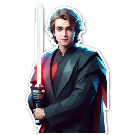 A boy in a Star Wars costume holding a lightsaber.