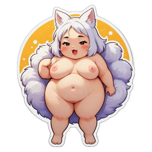 A picture of a woman with a mouthful of puppies.