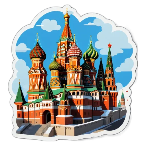 A picture of a cathedral with several towers and a blue sky in the background.