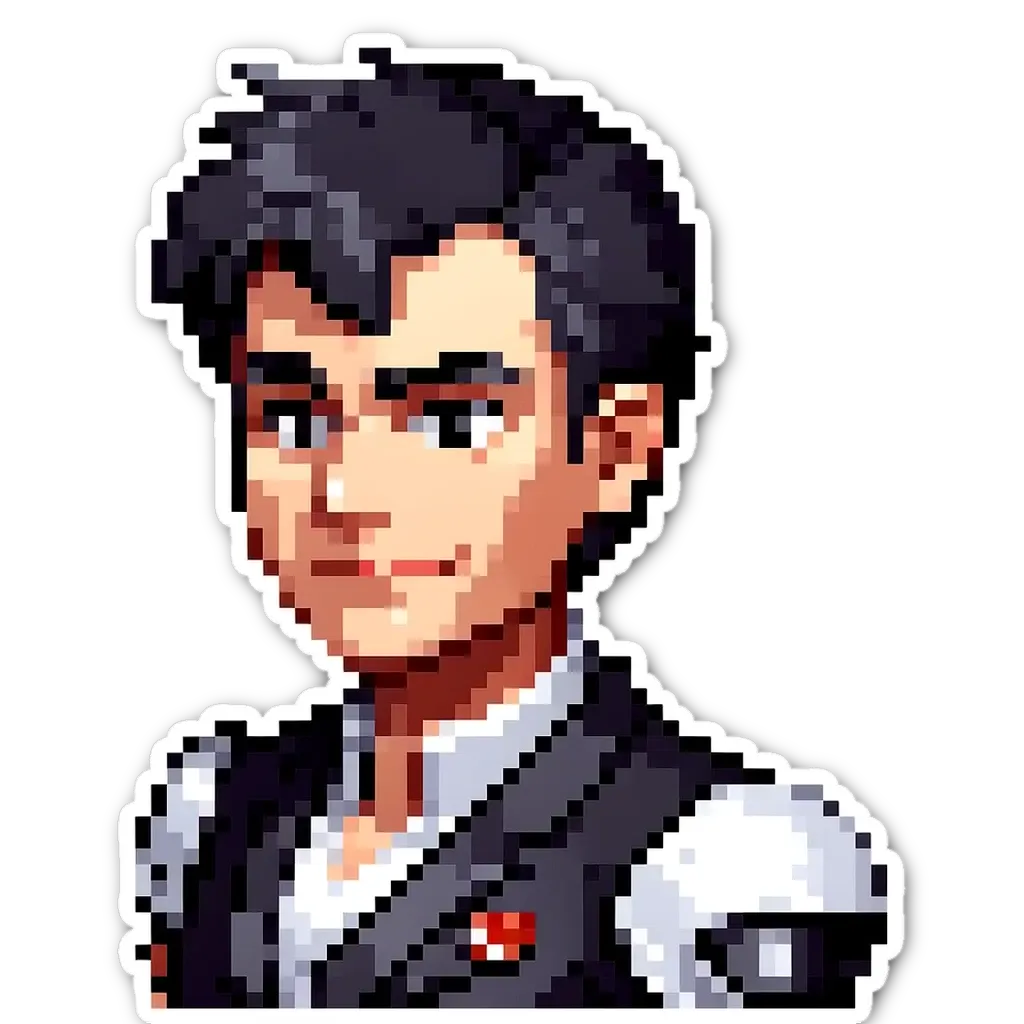 A very brief description of an image of a man with a black hair.