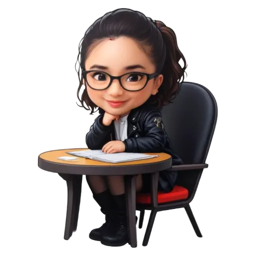 A girl is sitting at a table with her head down.