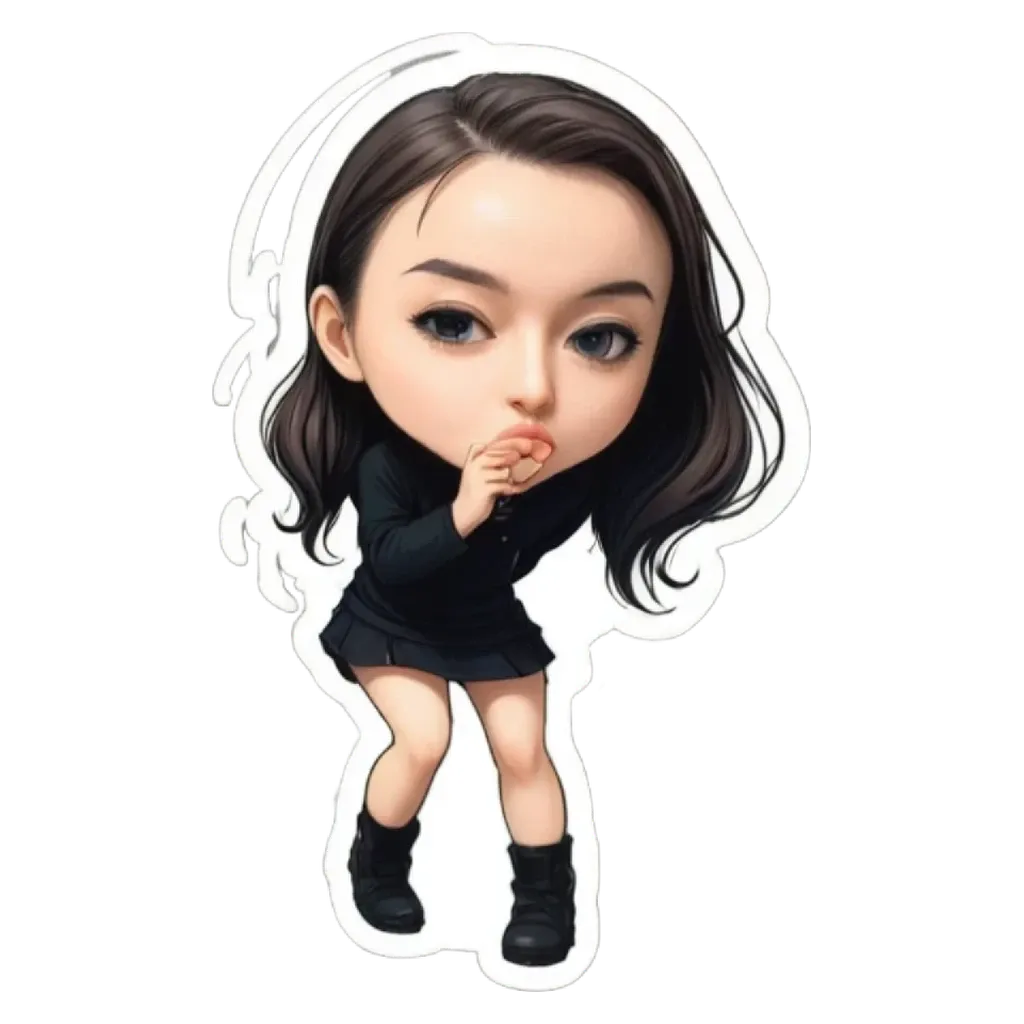 A girl is posing for a picture and sticking her tongue out.