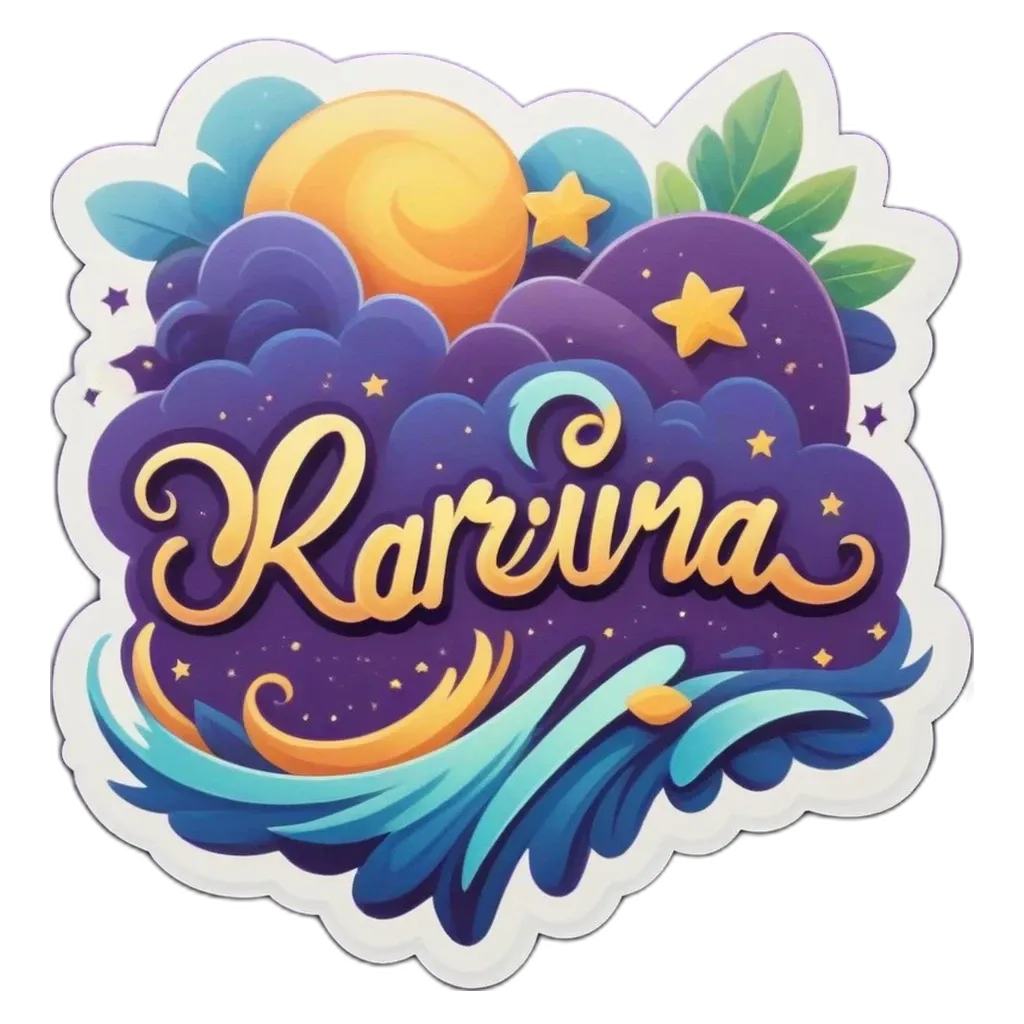 A name tag with a name that starts with the letter "Kariina".