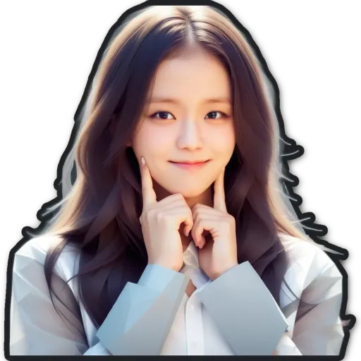 A girl posing for a picture with her hands in her interlocked.