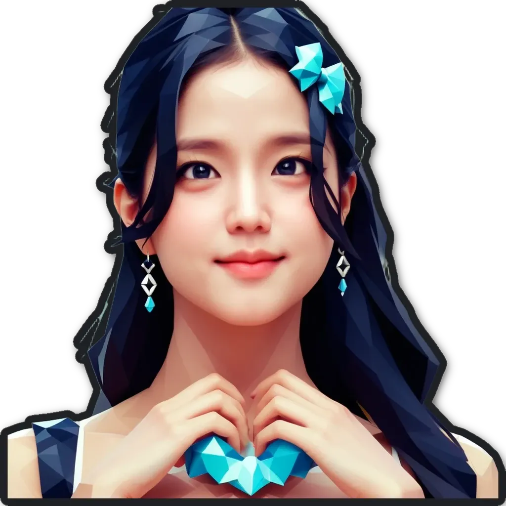 A woman with a black hair and a white background.