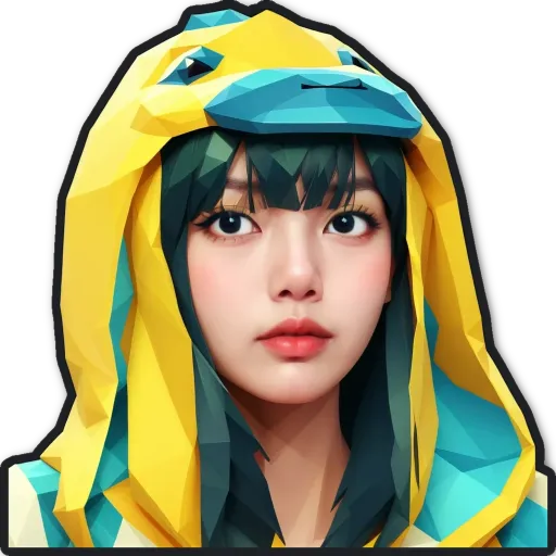 A woman with a duck face hood is looking to the right.