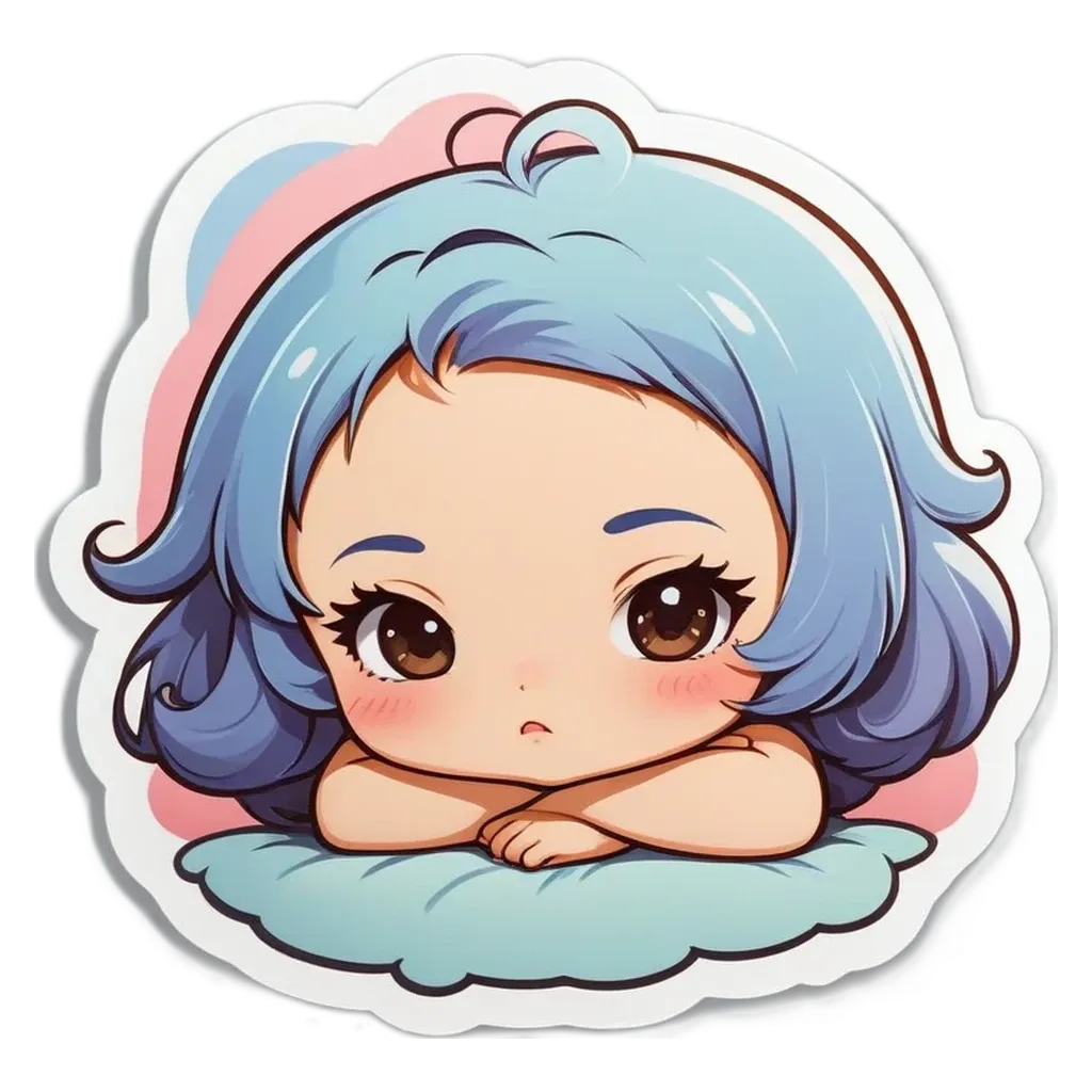 A girl with blue eyes and a pink or purple background.