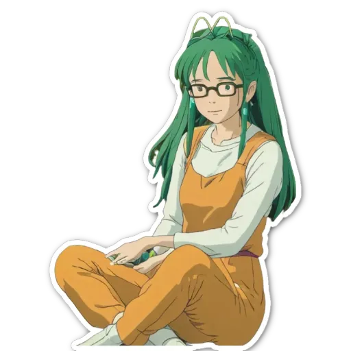 A girl wearing glasses is sitting down and looking at the camera.