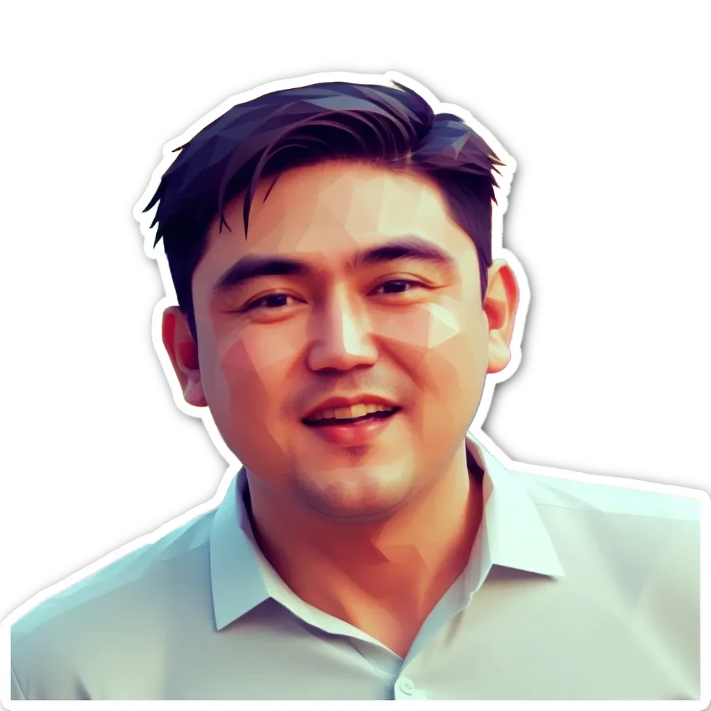 A man's face is generated in a 3D image.