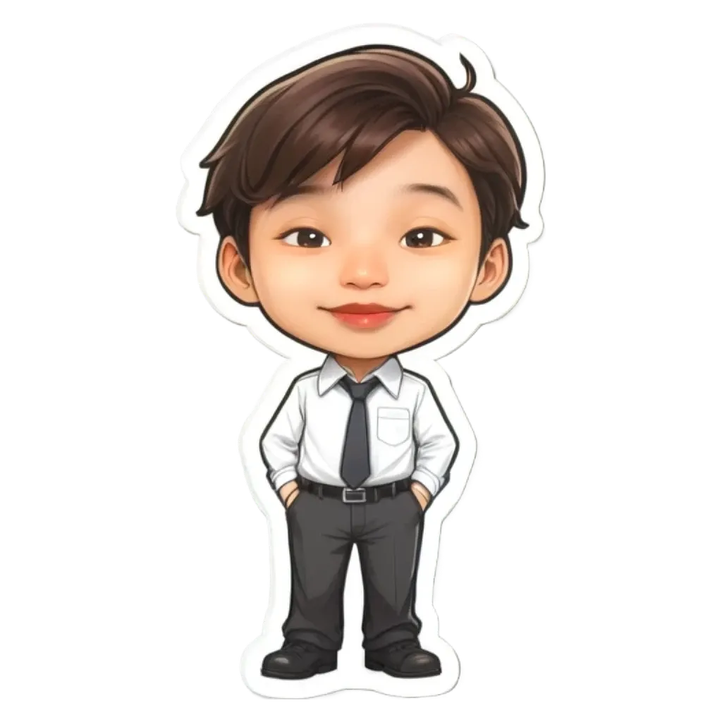 A boy wearing a white shirt and black tie.