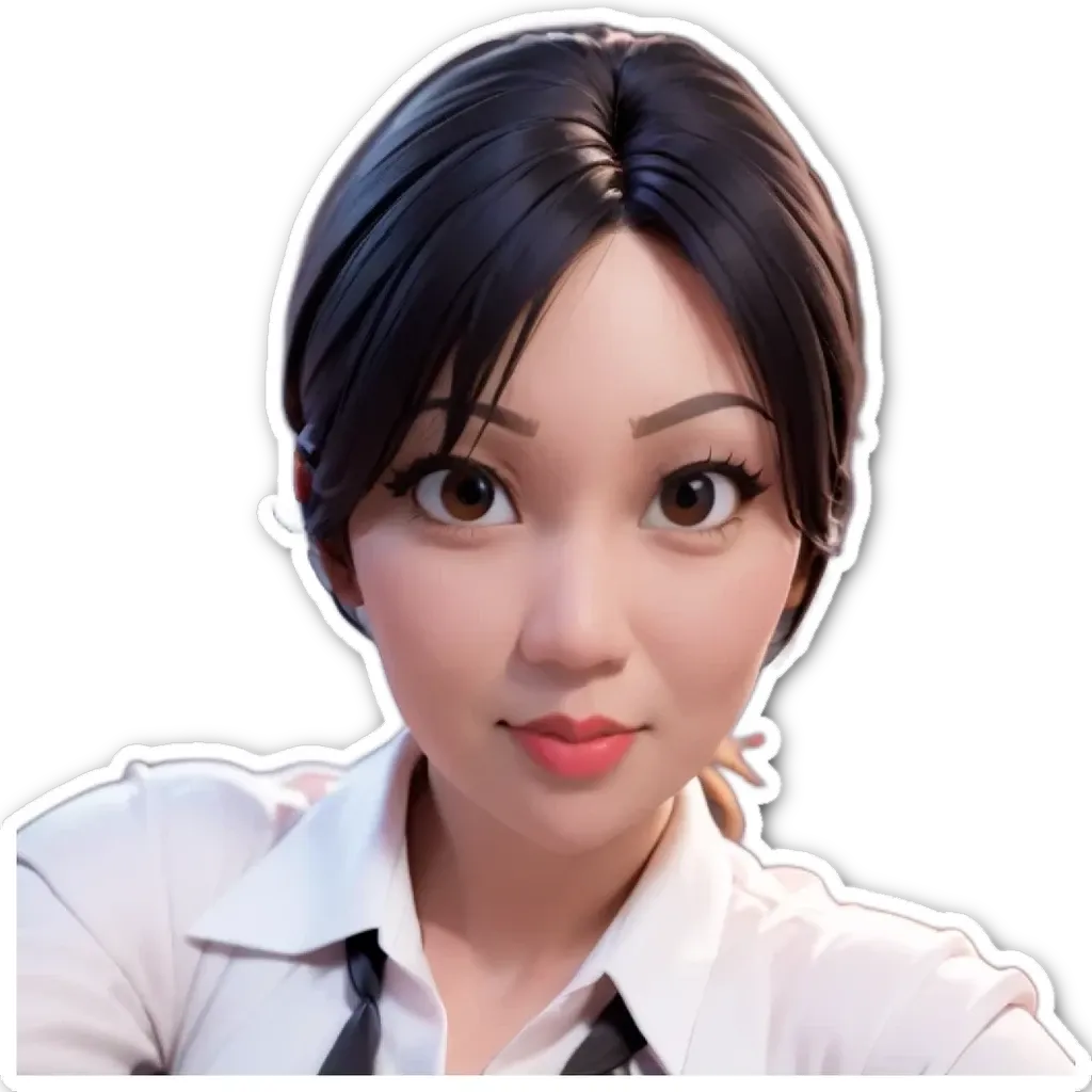 A woman wearing a white shirt and a tie.