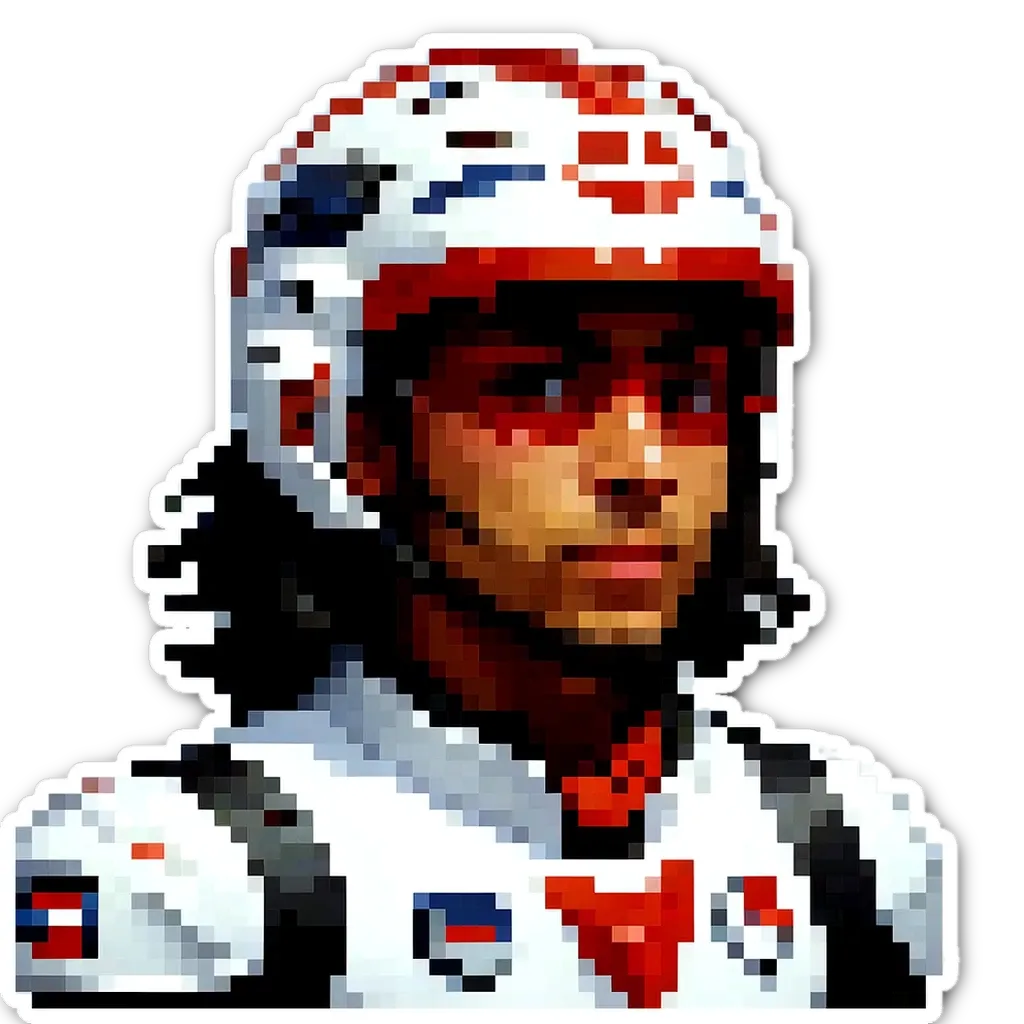 A pixelated picture of a hockey player.