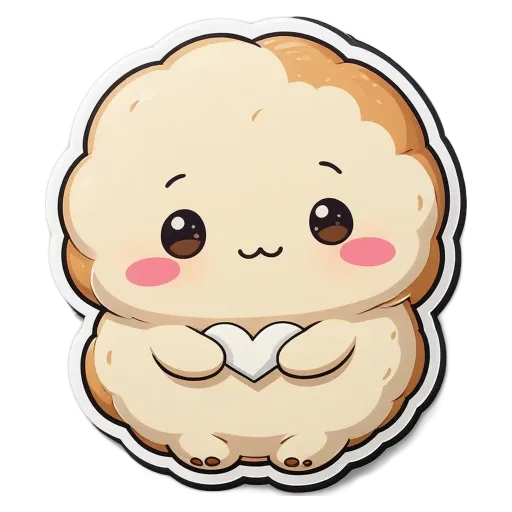 A cartoon character holding a heart is on a black background.