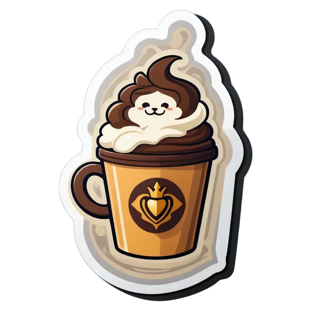 A coffee cup with a cat inside of it.