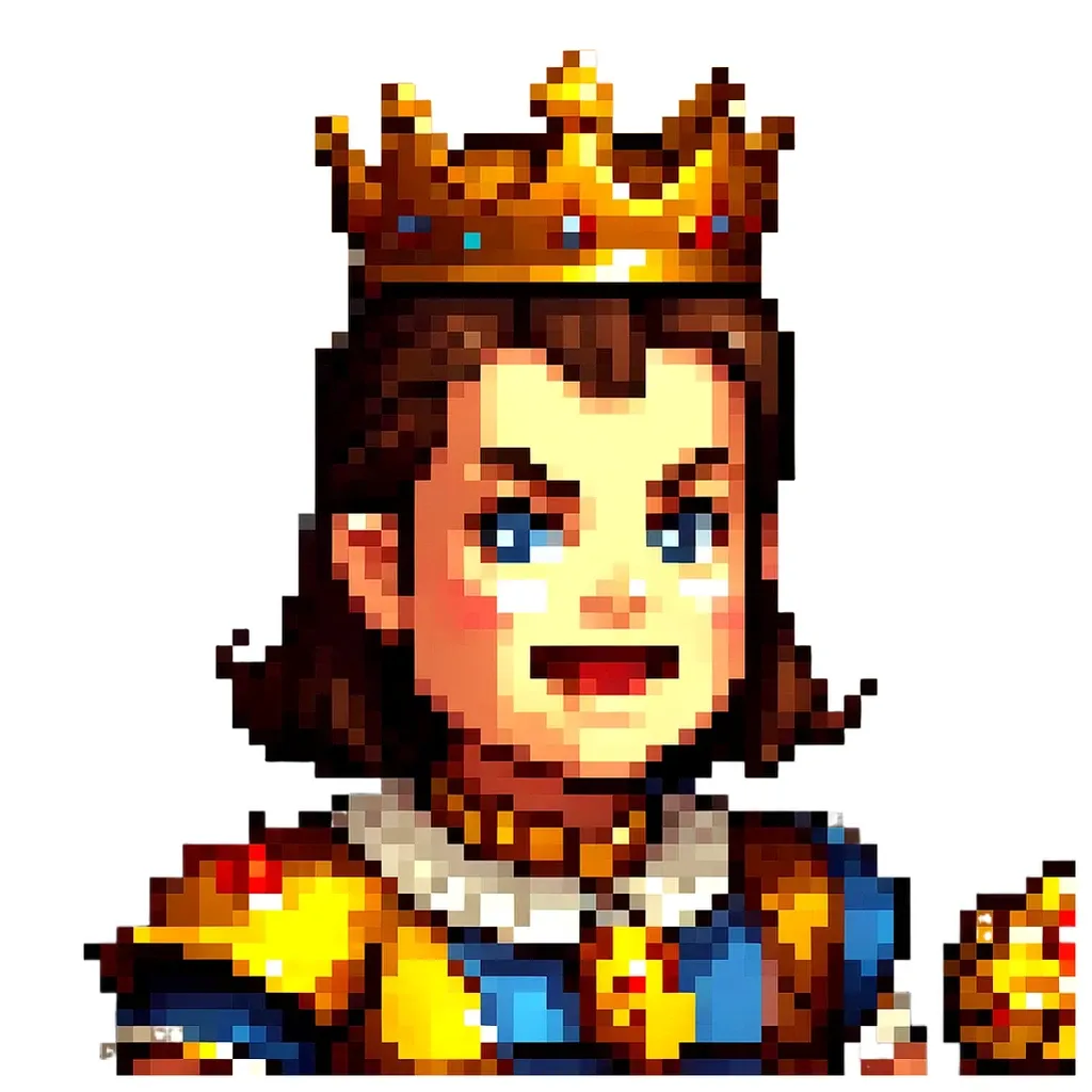 A woman with a crown on her head is holding a drink.