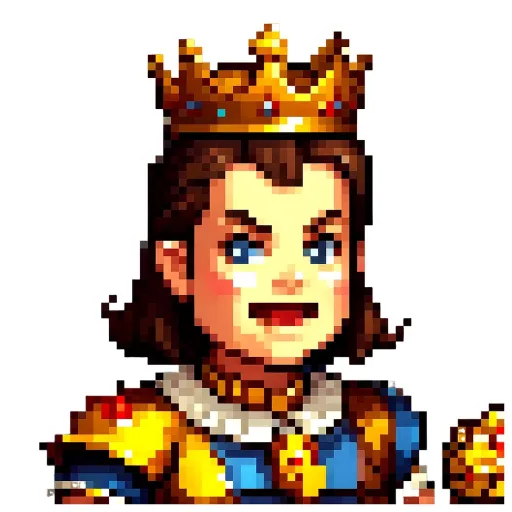 A woman with a crown on her head is holding a drink.