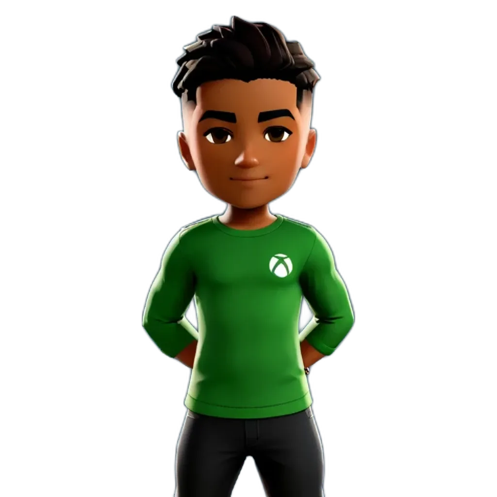 A green shirt with the logo XBOX on it is displayed on a black background.