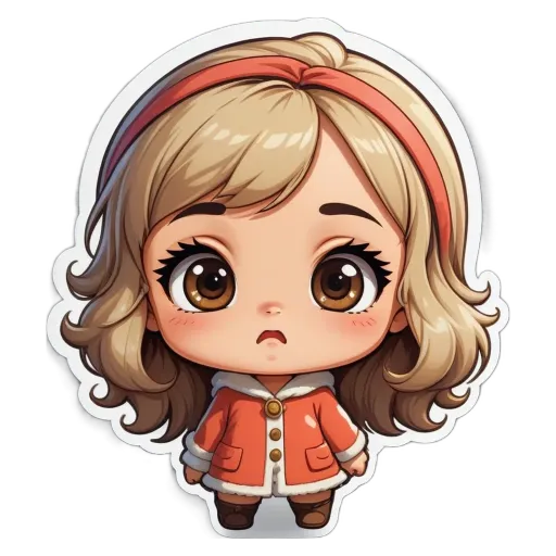 A girl with brown eyes and a pink jacket.