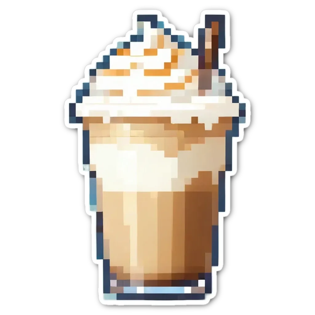 An image of a latte art on a black background.