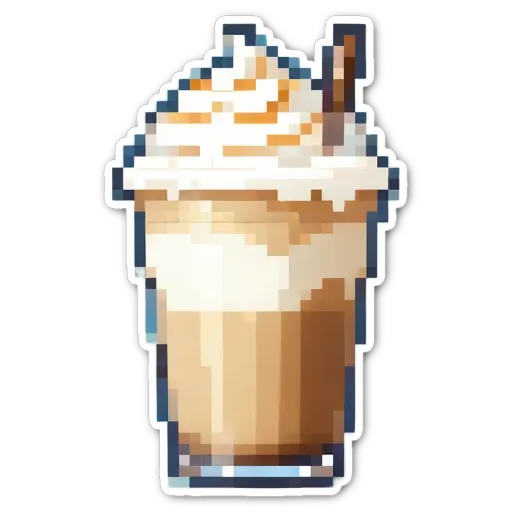 An image of a latte art on a black background.