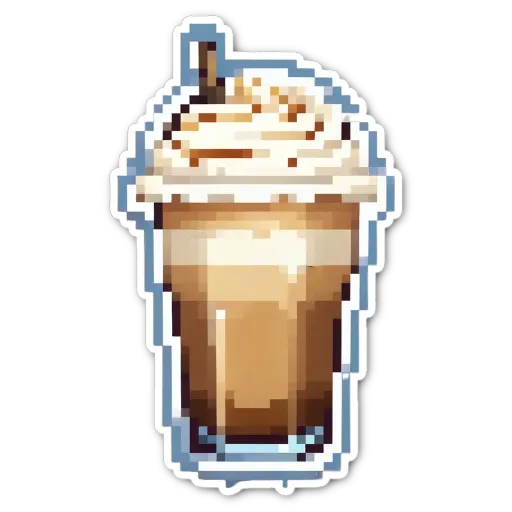 An image of a latte art on a black background.