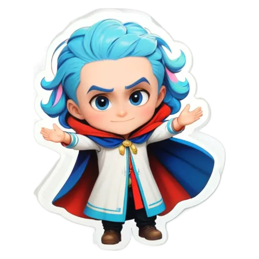A child wearing a cape and holding his arms out.