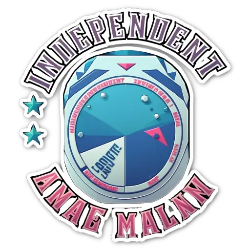 A logo for Independent Malayan was created using a circle and words.