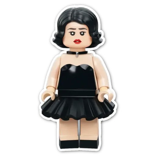 A black lego person who looks like Adele.