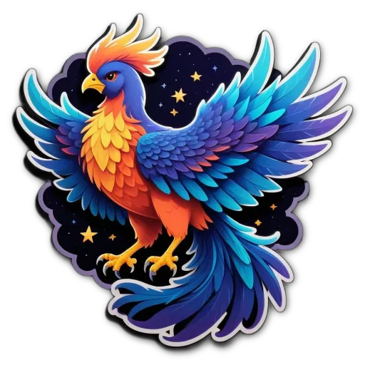 A colorful bird with yellow and blue feathers.