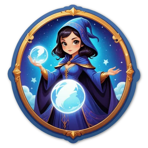 A woman in a blue dress with two balls in her hands.