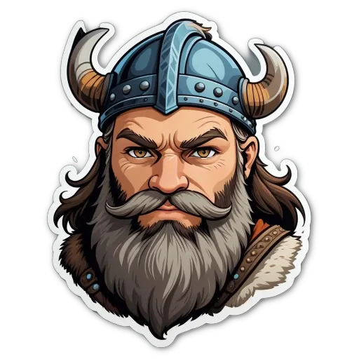 A man with a beard and a helmet that looks like it was made for Vikings.