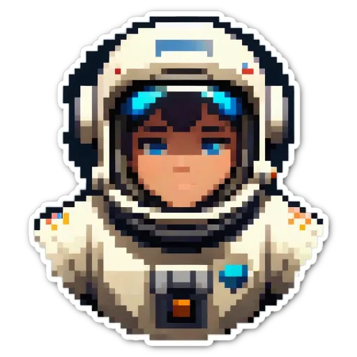 A boy in a spacesuit is shown with the word space around him.