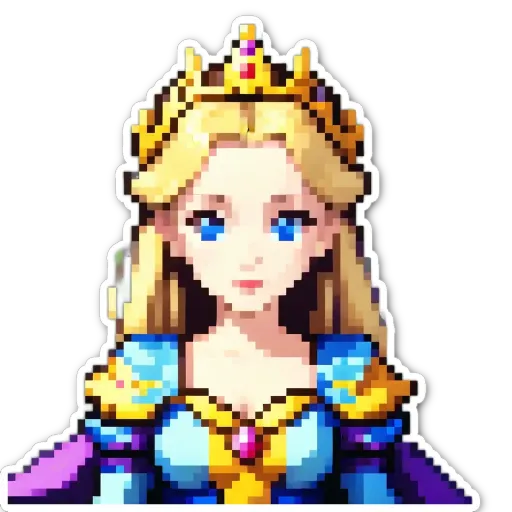 A woman with a crown on her head is painted in a lot of colors.