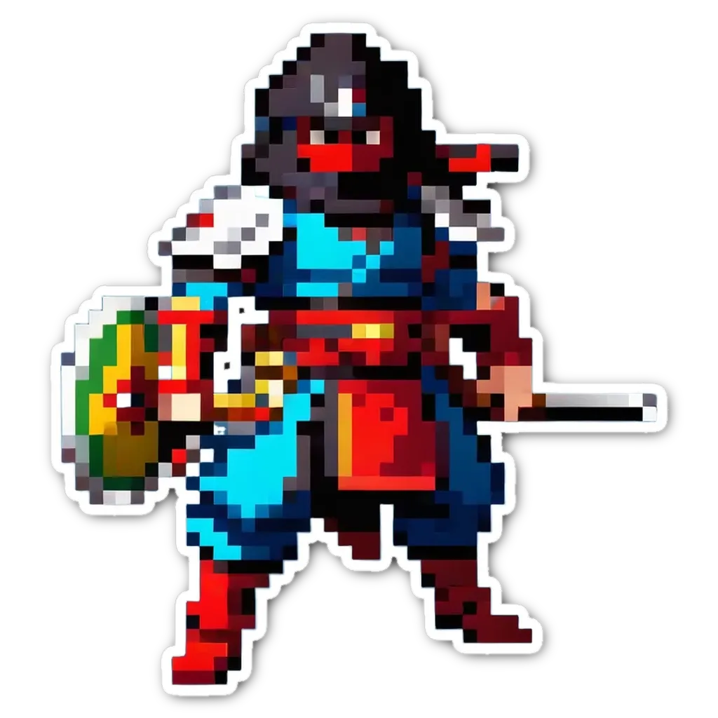 A man in a blue and red costume holding a shield is in front of a black background.