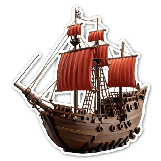 A sticker of a ship that says Playground.