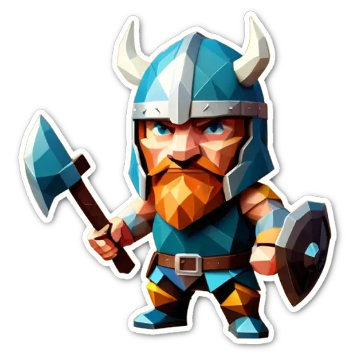 A character holding a shield and an arrow.