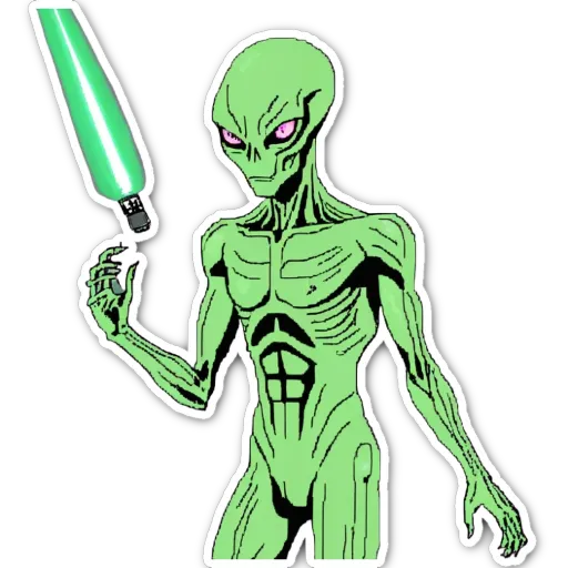 A green alien with a weapon from Star Wars.