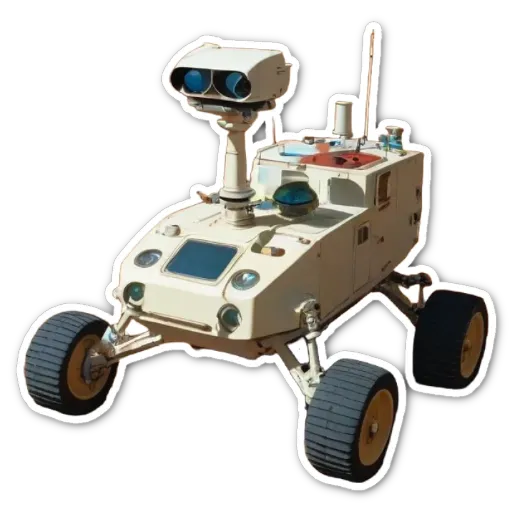 A picture of a rover that looks like it is from Mars.